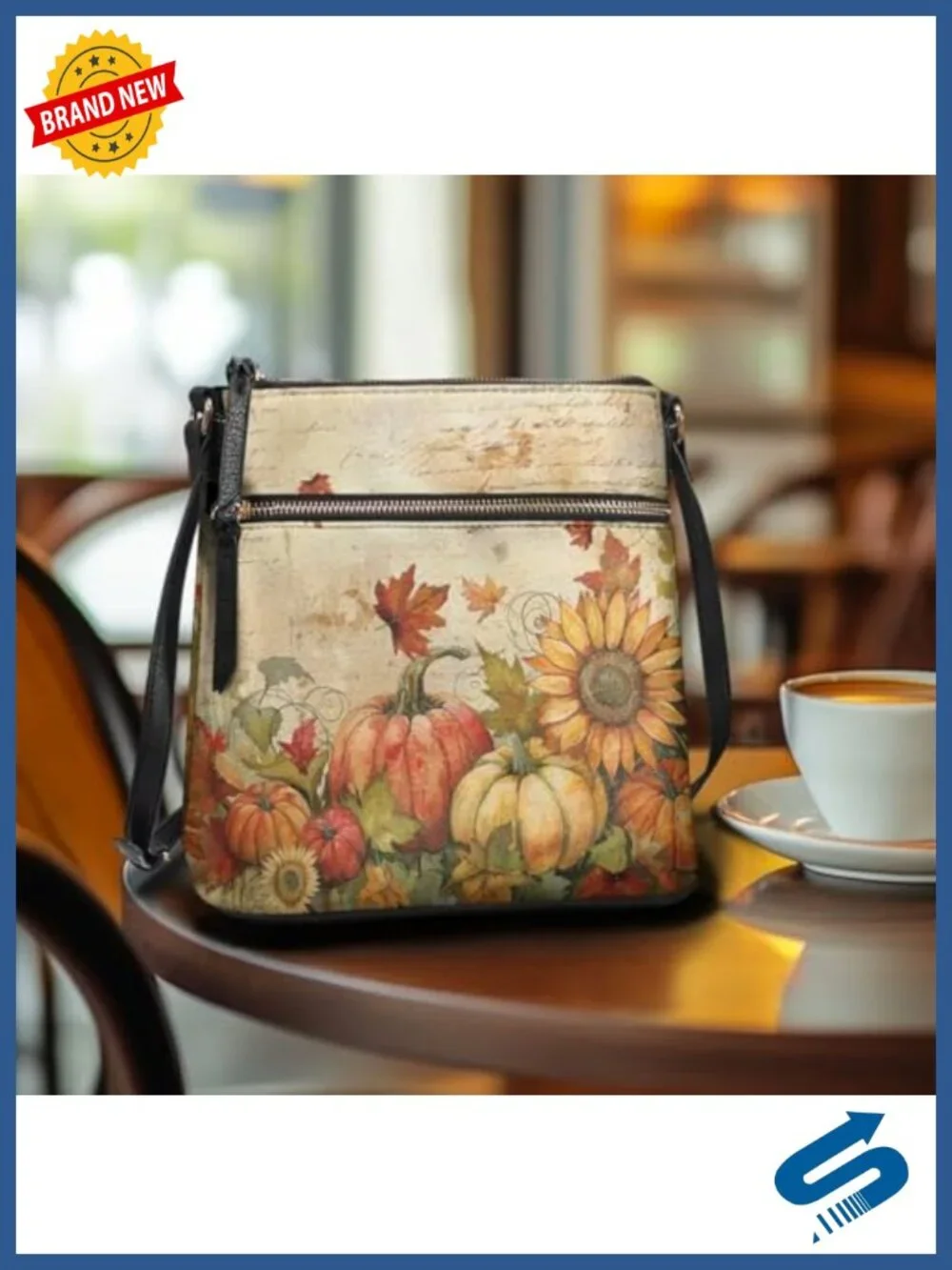 Waterproof PU Leather Hobo Crossbody Bag Anti-Theft Shoulder Bag